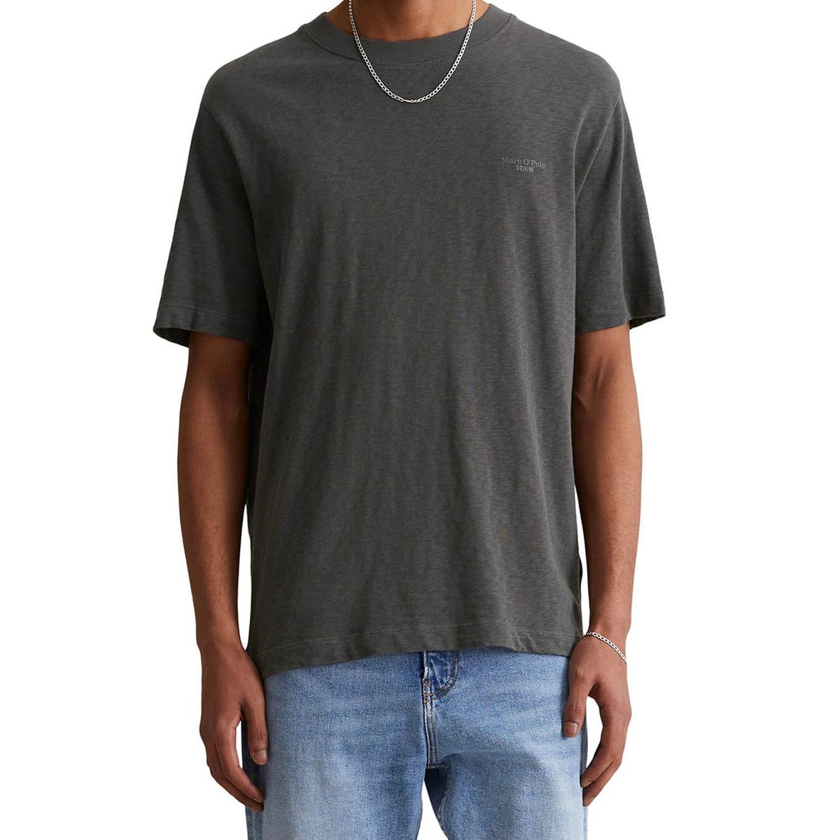 Marc O'Polo DENIM T-Shirt, Baumwolle, für Herren, grau, S