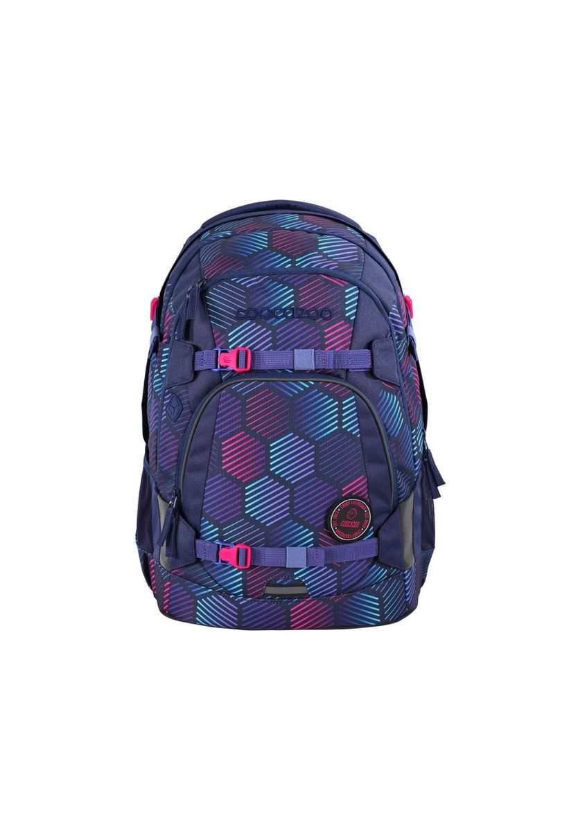 Schulrucksack mit geometrischem Muster
