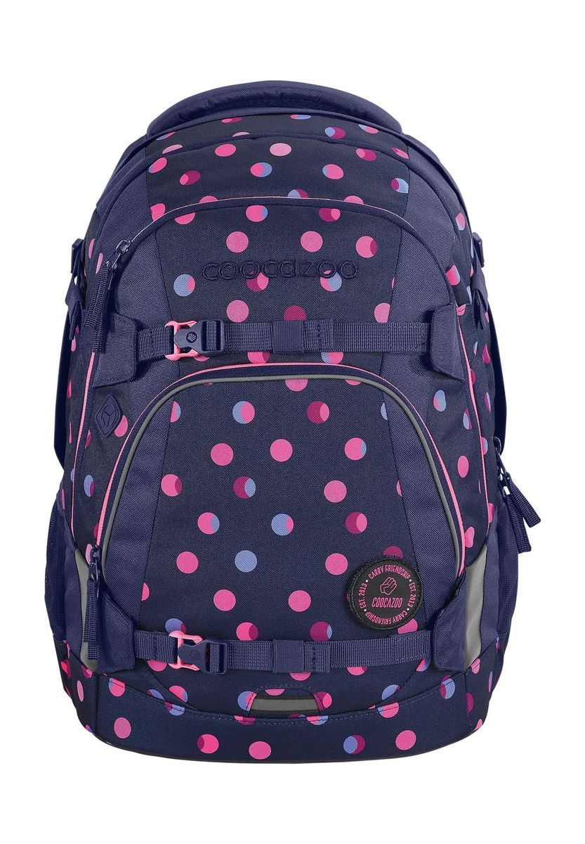 Rucksack mit Polka Dots und Reflektoren