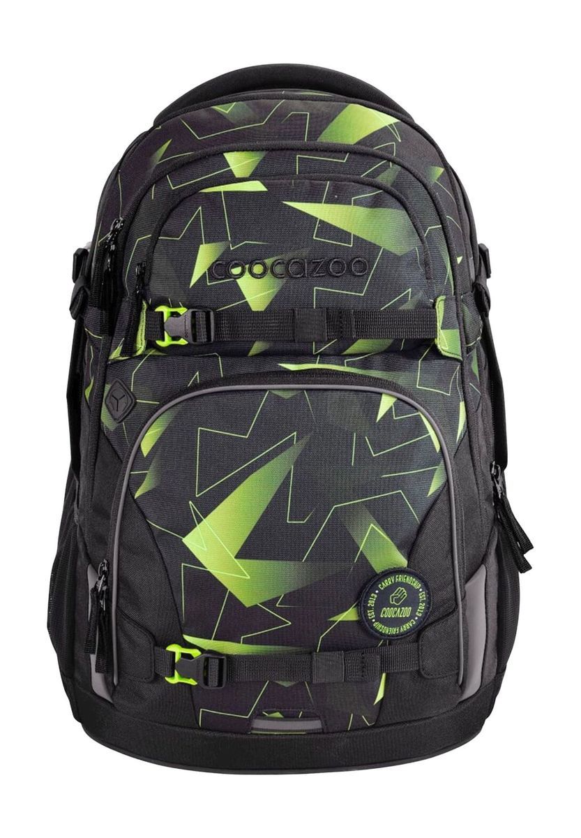 Schulrucksack mit geometrischem Muster