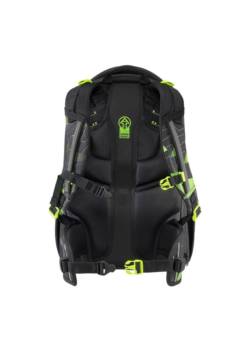 Schulrucksack mit geometrischem Muster