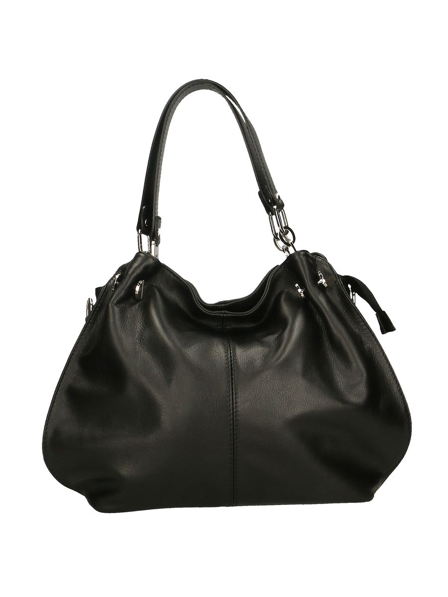 Weiche Leder Schultertasche mit Griff