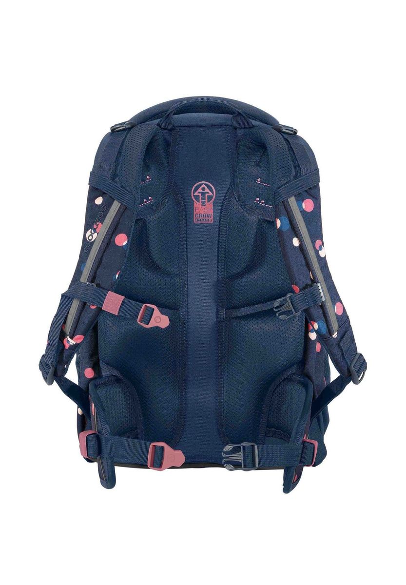 Schulrucksack mit Punkten und gepolstertem Rücken