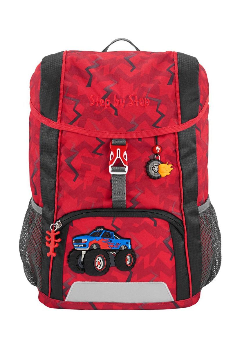 Kinderrucksack-Set Rot Monster Truck