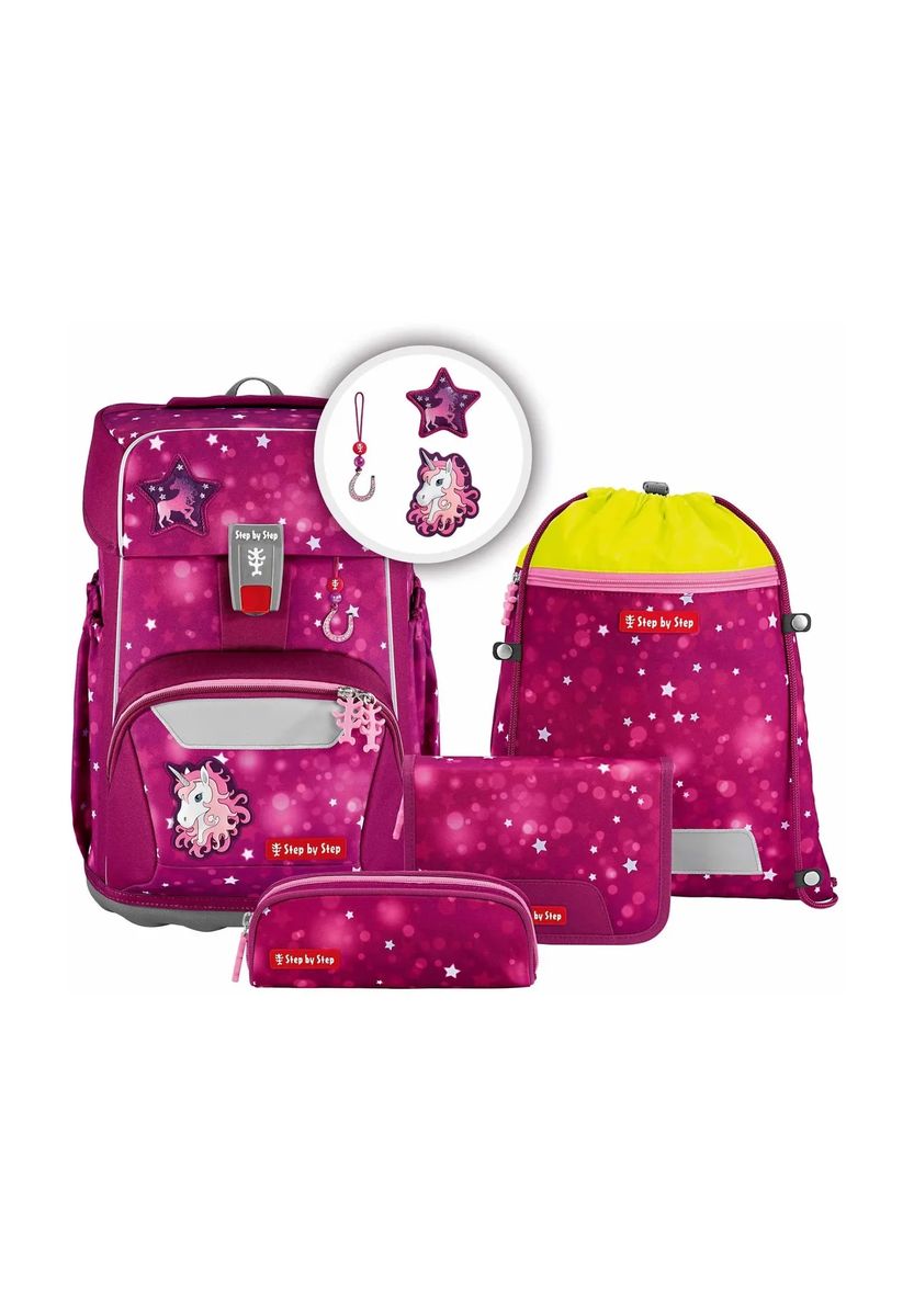 Step by Step® Schulranzen-Set, 5-teilig, pink, 99