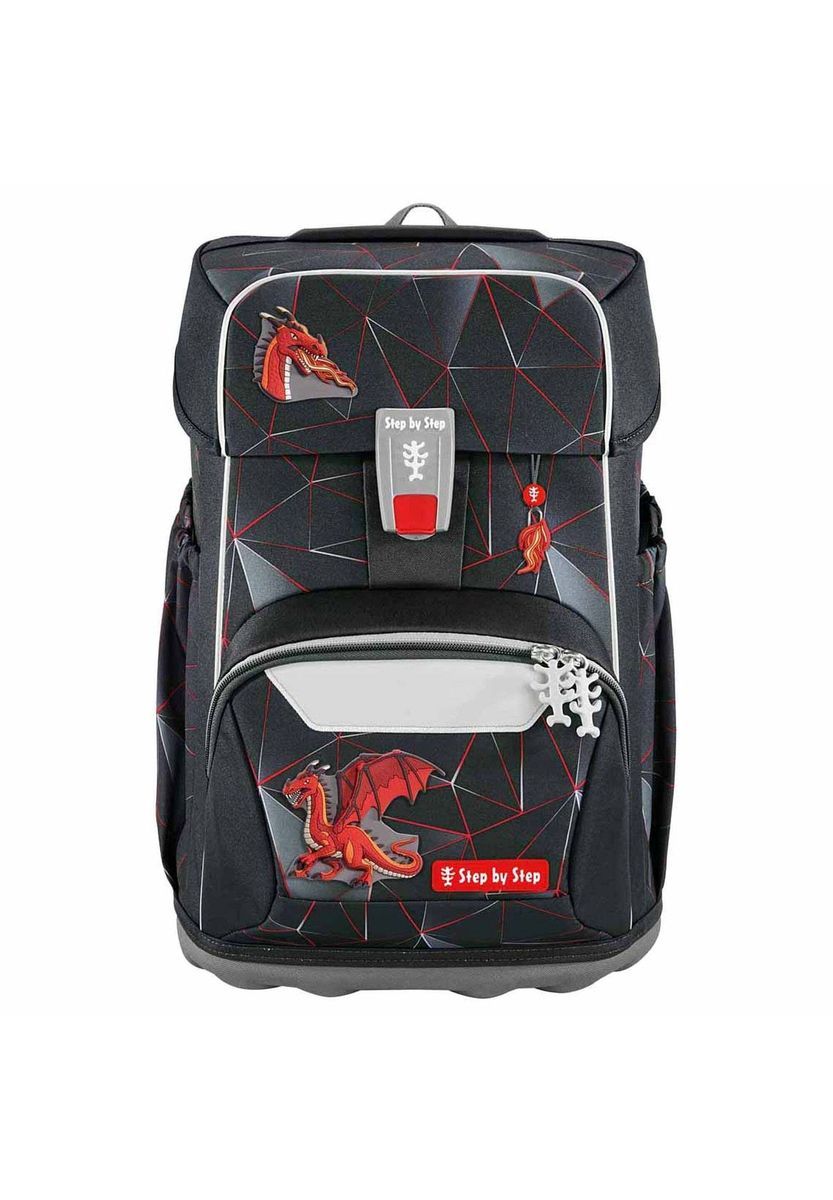 Schulranzen-Set mit Drachenmotiven