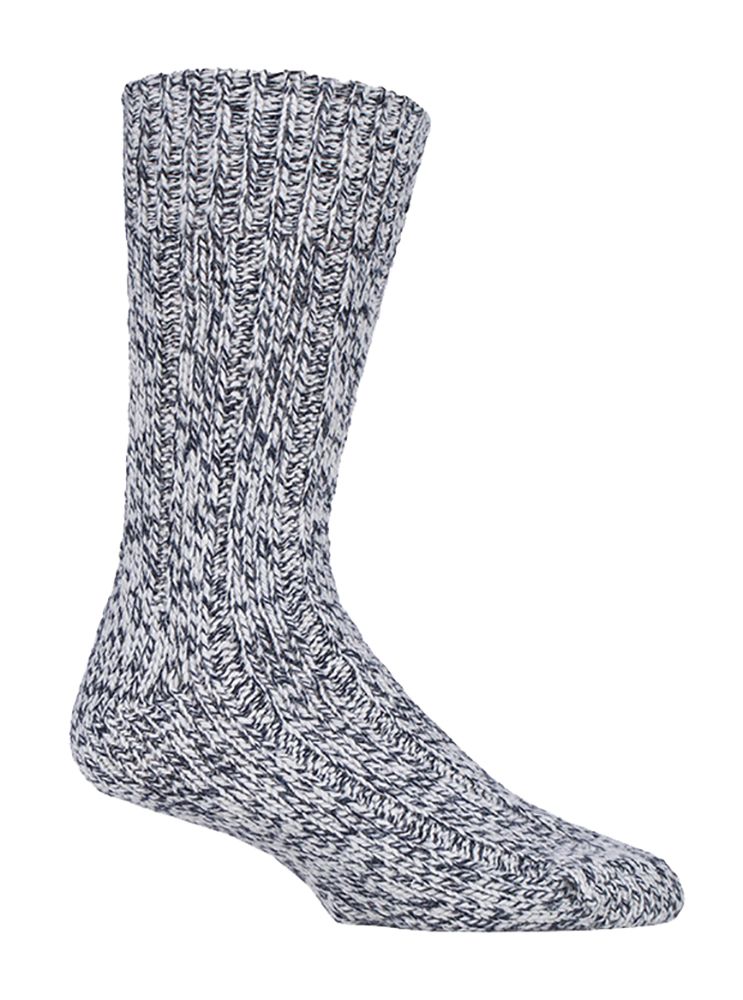 Gerippte Wandersocken aus Wollmischung