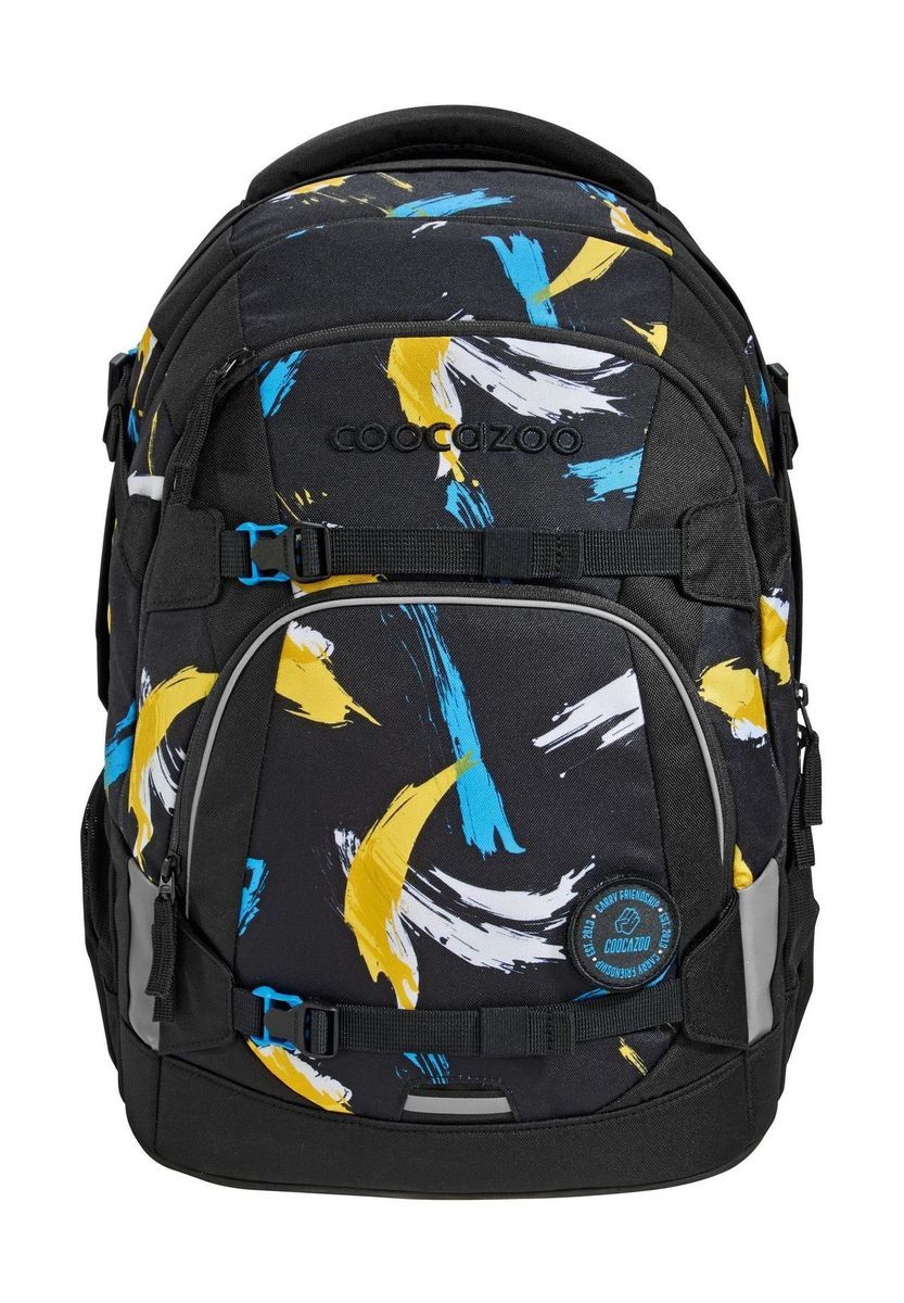 Rucksack mit Pinselstrichmuster und Reflektoren