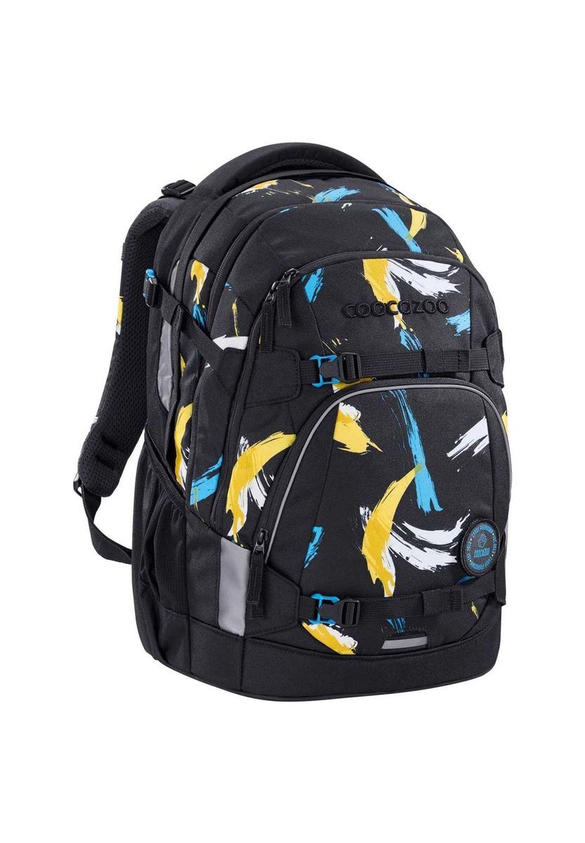 Rucksack mit Pinselstrichmuster und Reflektoren