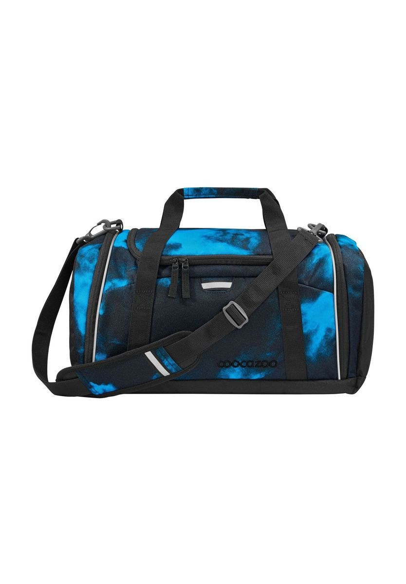Blaue schwarze Sport-Duffel-Sporttasche