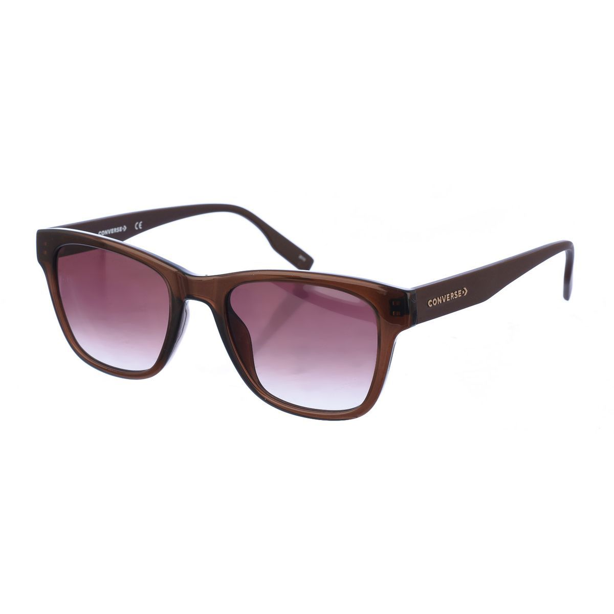 Braune Sonnenbrille mit Acetatgestell