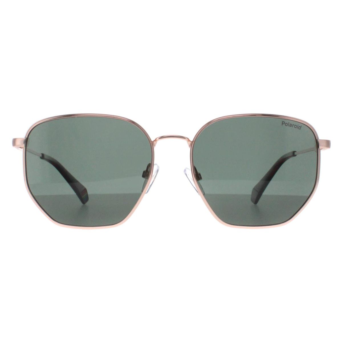 Achteckige Gold-Kupfer-Grüne Sonnenbrille