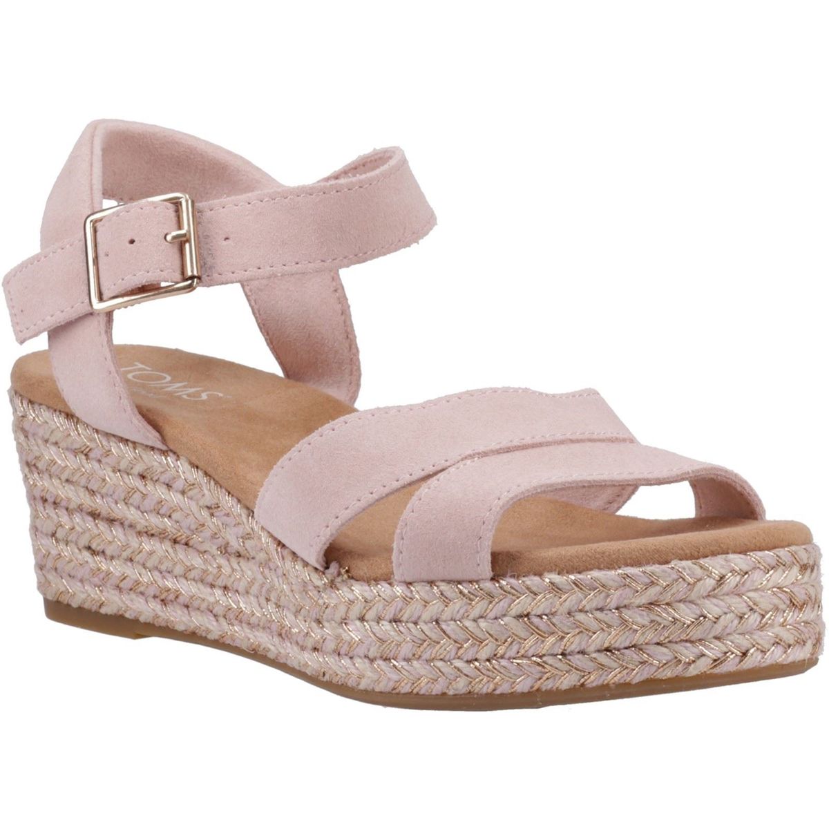 TOMS Audrey Damen Sandalen aus hellrosa Leder