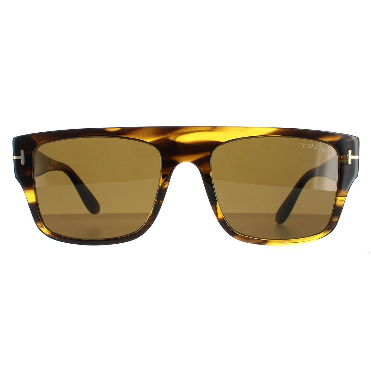 Quadratische Schildpatt Sonnenbrille