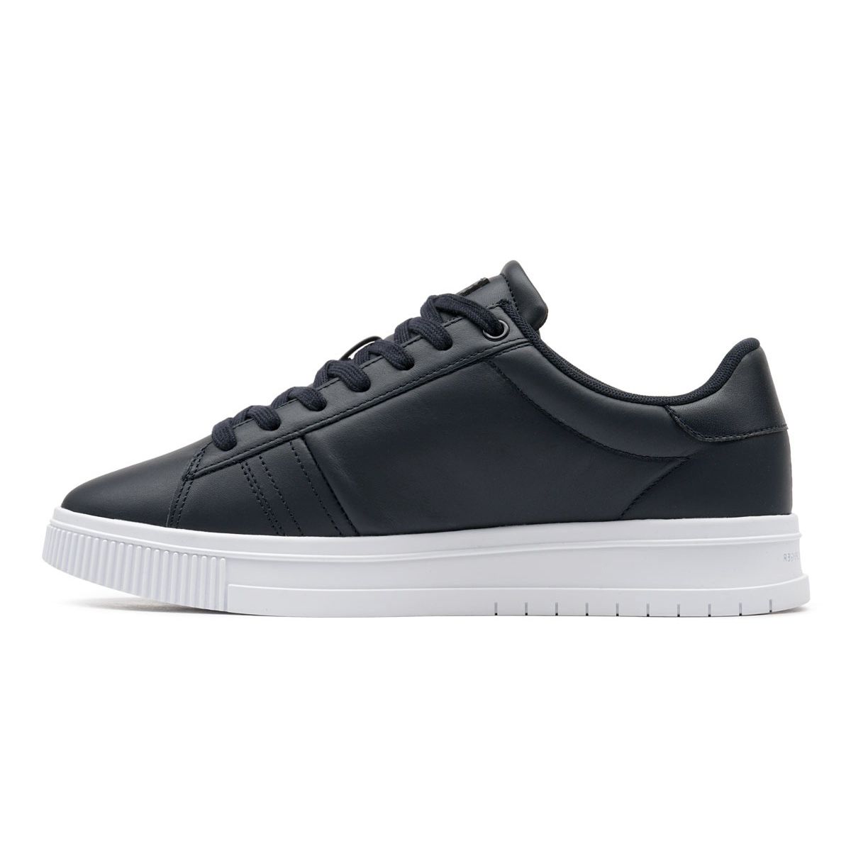 Supercup Leder-Sneaker mit Streifendetail