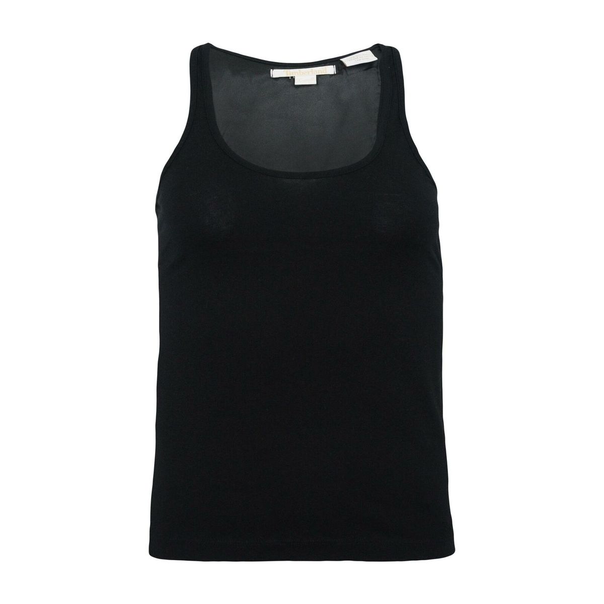 Essentielles, einfarbiges schwarzes Tanktop
