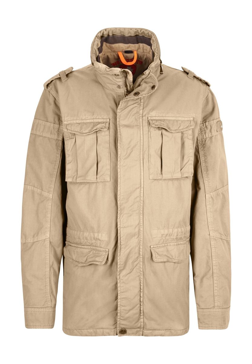 Herren Beige Übergangs Feldjacke