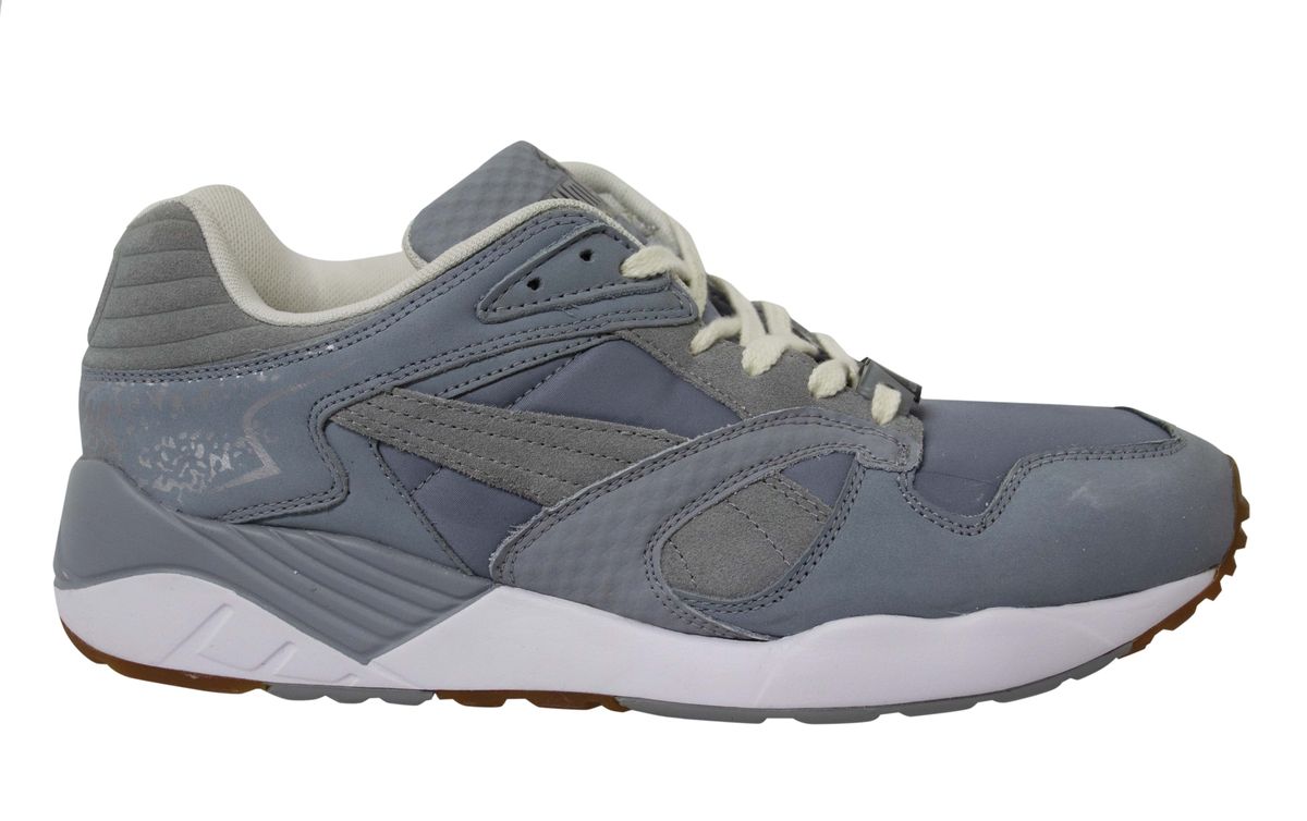 Herren Sneaker aus grauem Textilleder