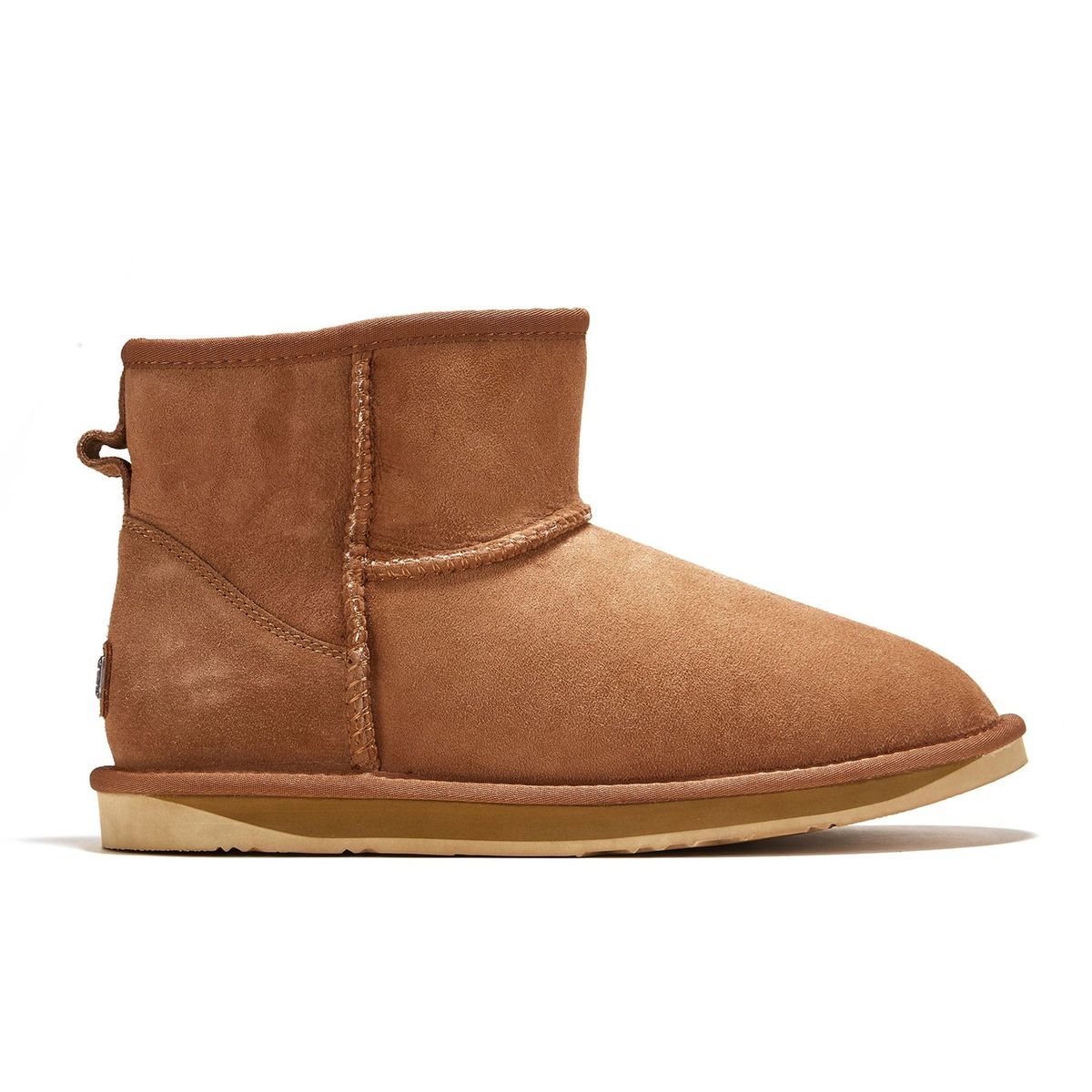 Herren Knöchelhohe Stiefel aus kastanienbraunem Wildleder