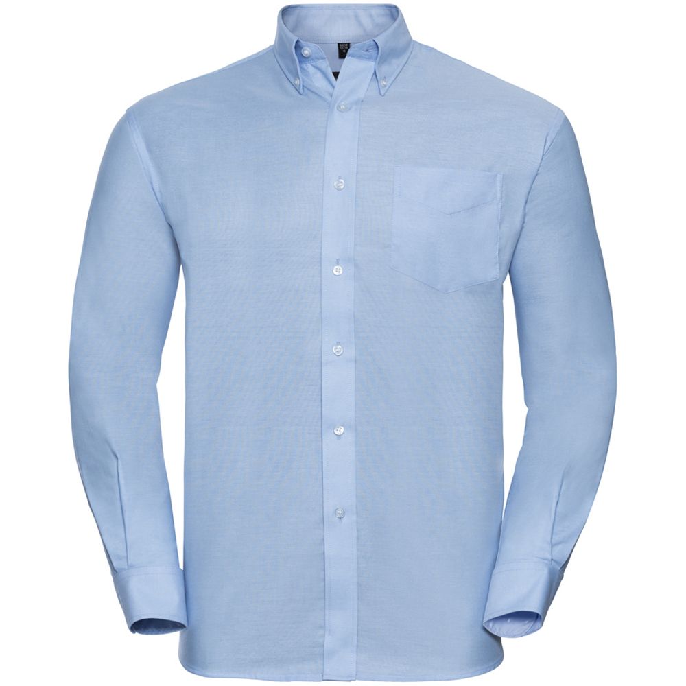 Hellblaues Langarm Oxford Hemd