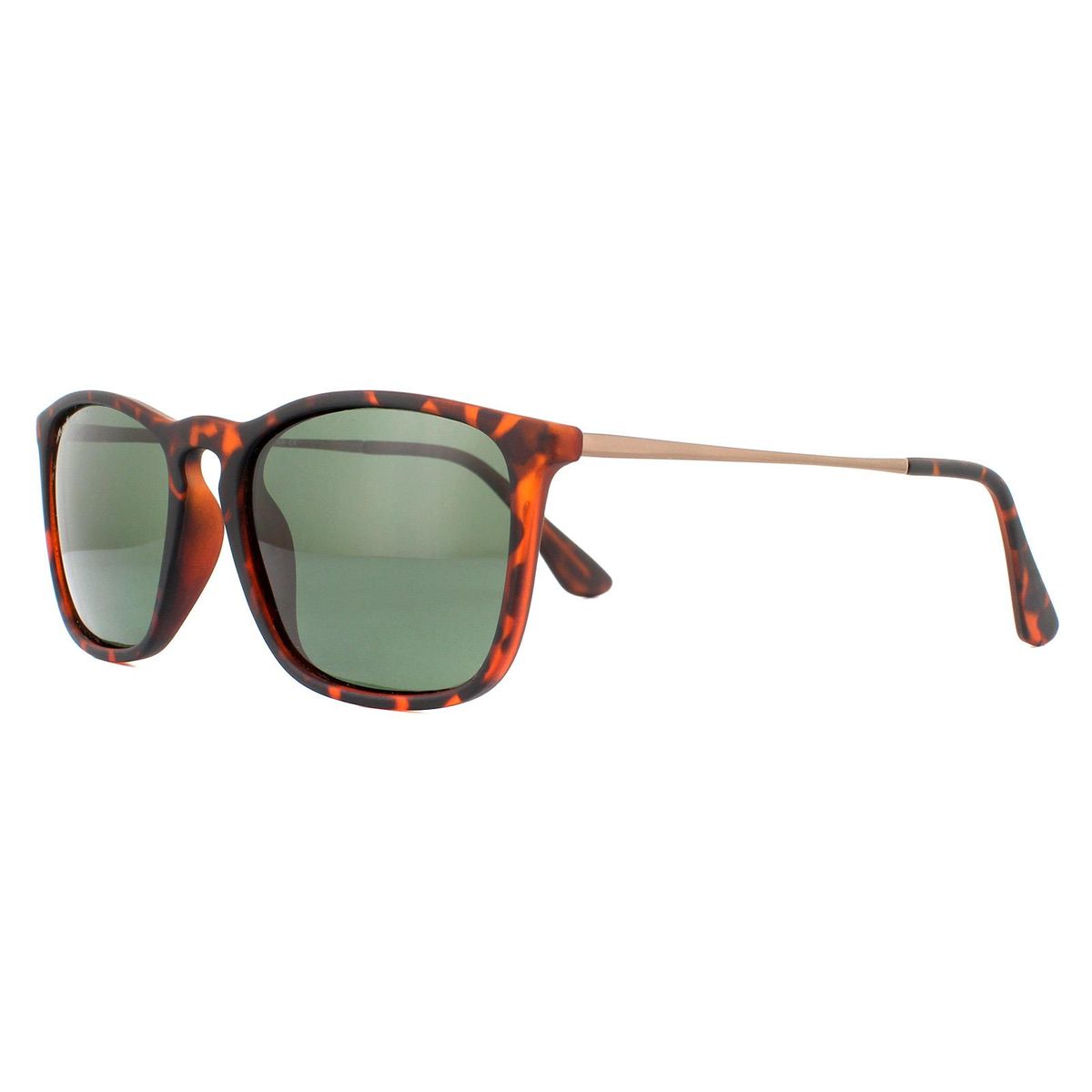 Klassische Rechteckige Sonnenbrille in Schildpatt-Optik