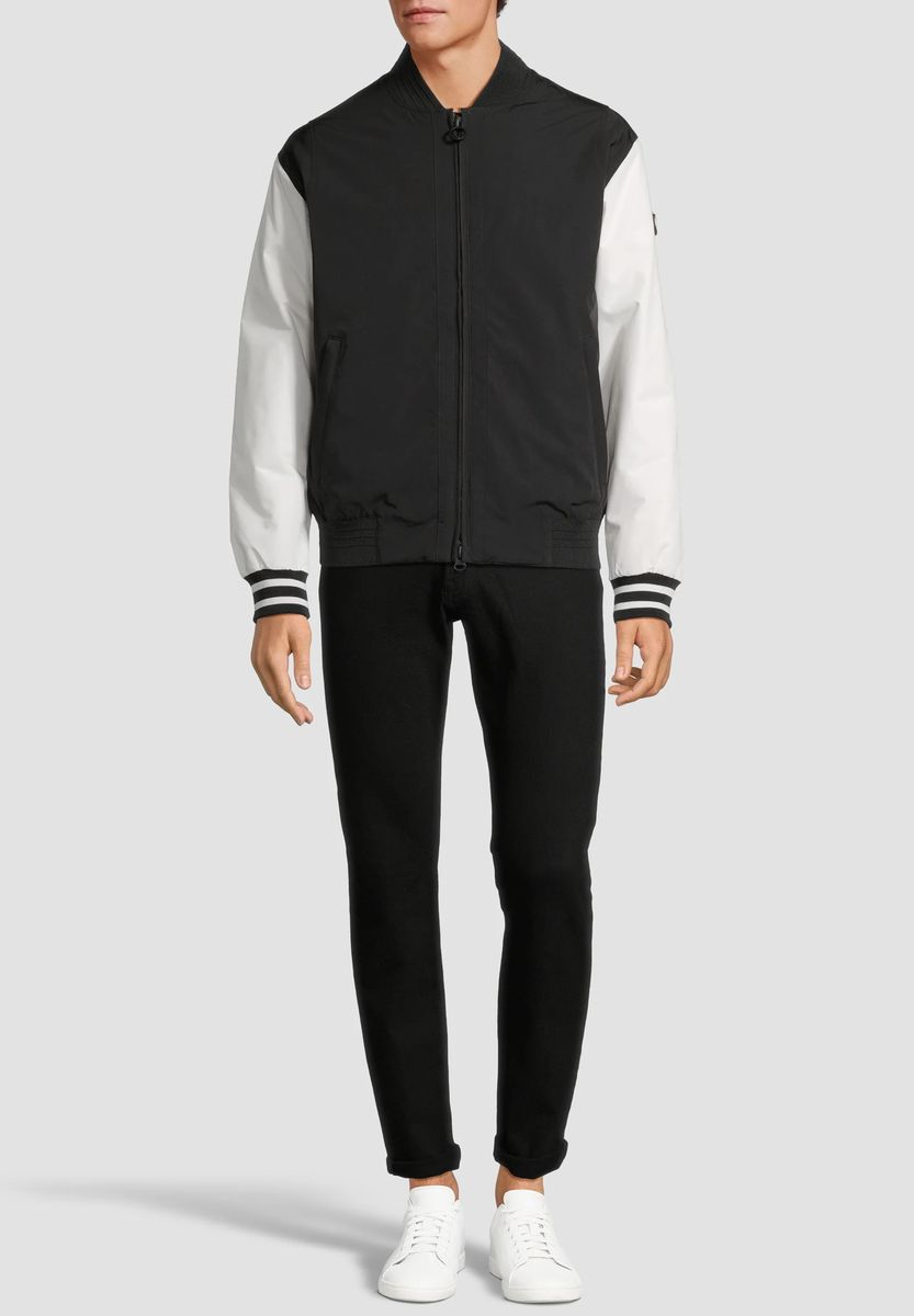 Moderne Zweifarbige Leichte Blousonjacke