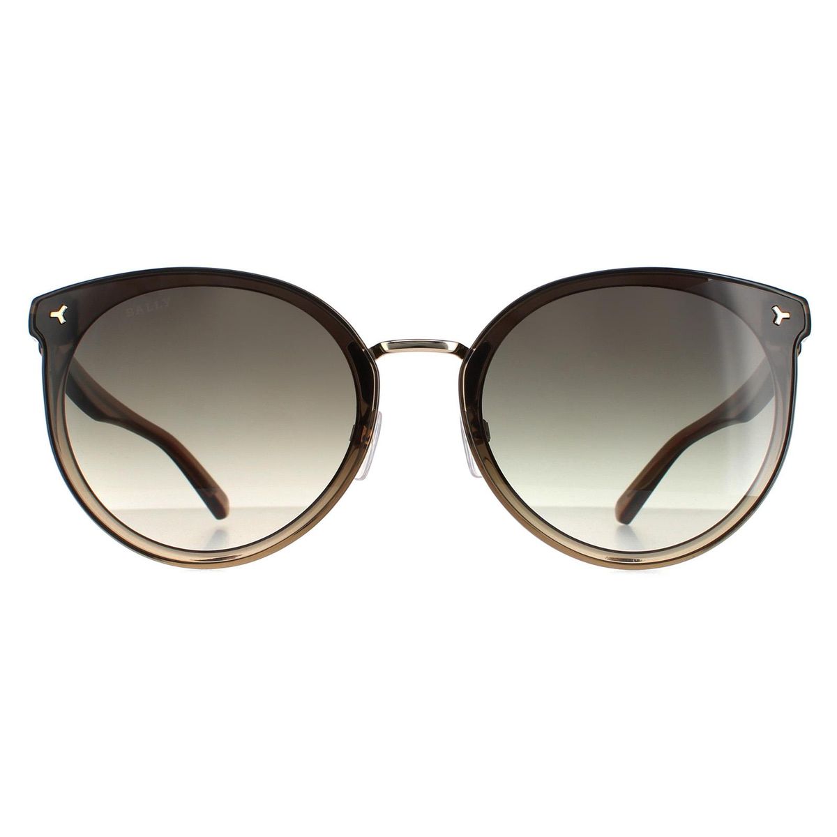 Runde Cat-Eye Sonnenbrille mit Farbverlauf