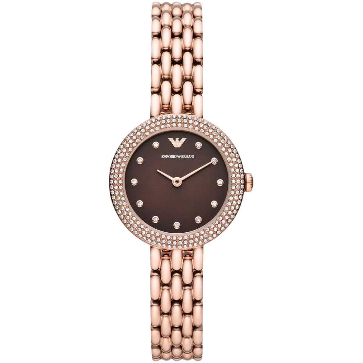 Elegante Roségold Damenarmbanduhr