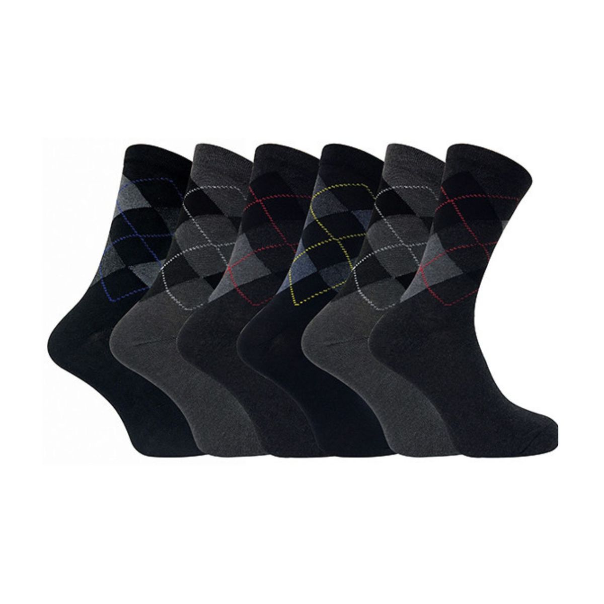 Gemusterte Herrensocken aus Baumwollmischgewebe