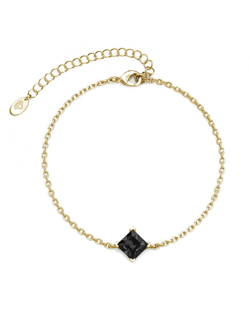 Elegantes Schmuckset mit quadratischen Kristallen
