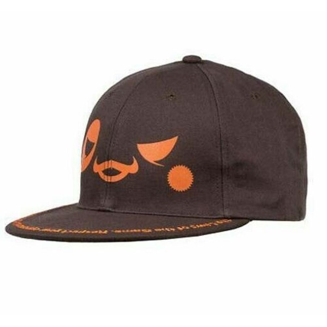 Braune Skateboarding Kappe mit flachem Schirm