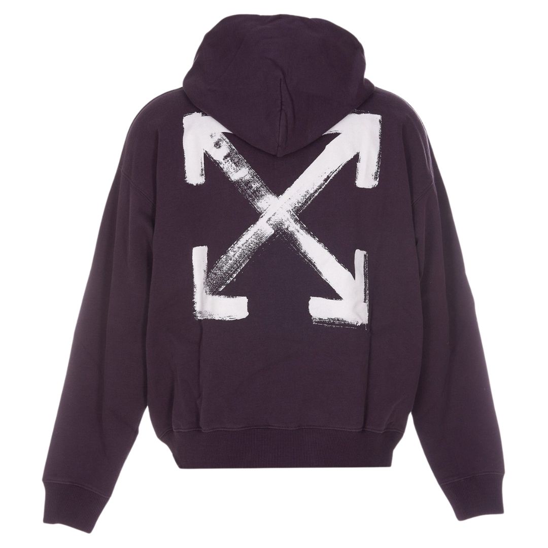 Schmaler Kapuzenpullover mit Paint-Arrow