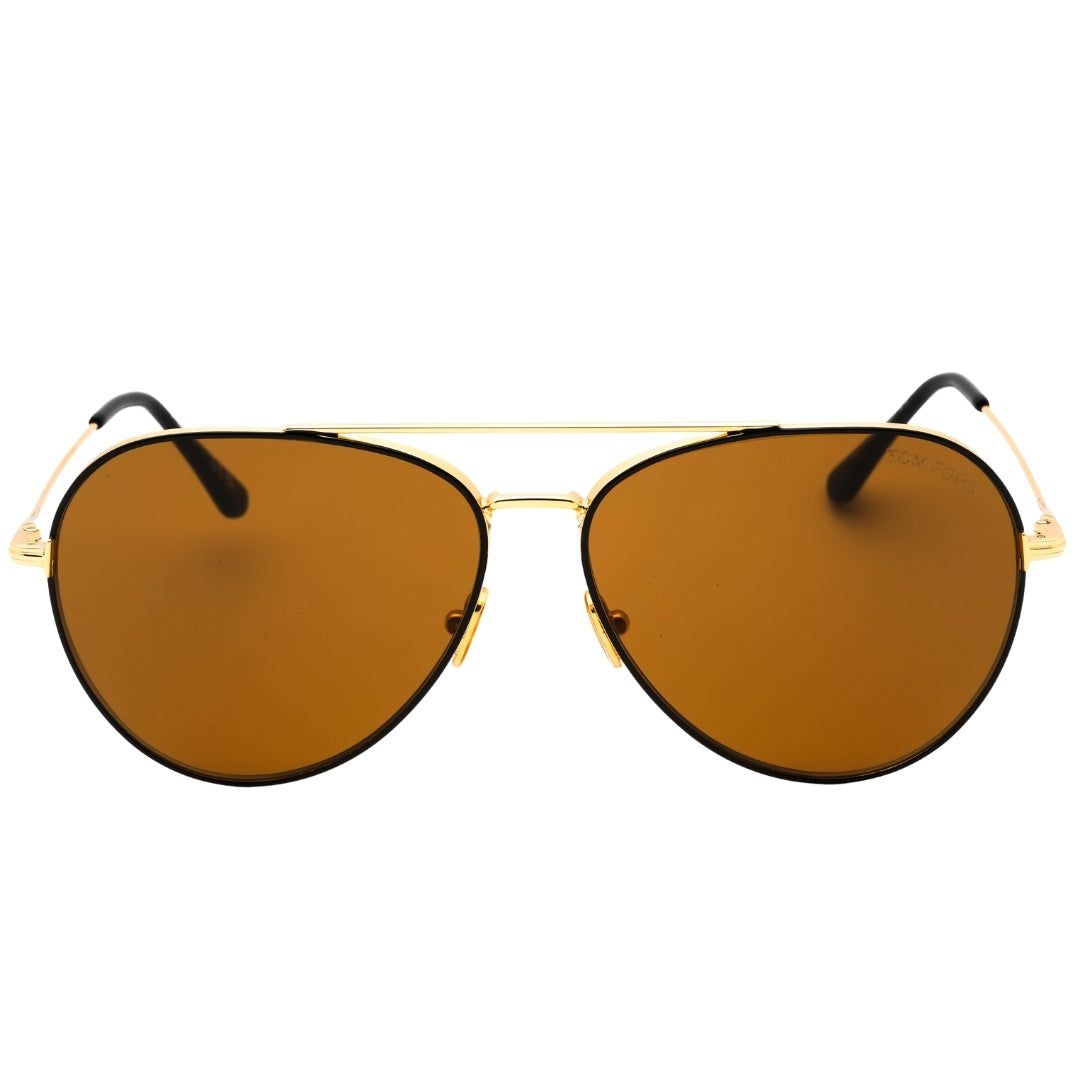 Klassische Pilotenbrille Gold und Schwarz