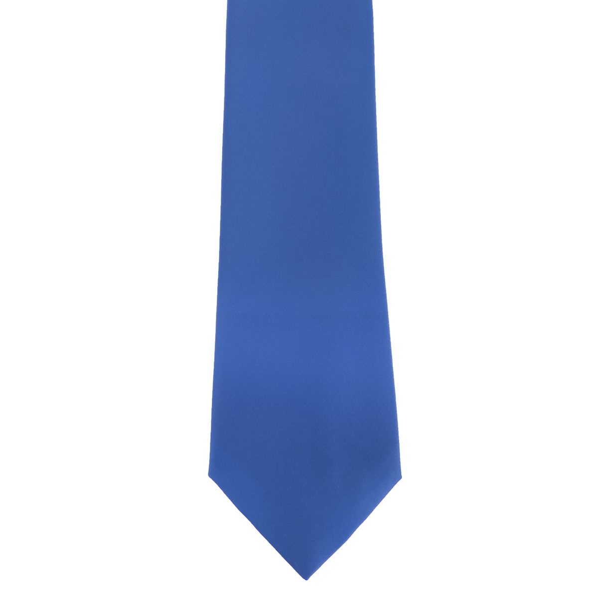 Premier Mens Plain Satin Krawatte (schmale Klinge) (2er-Pack) (Mittelblau)