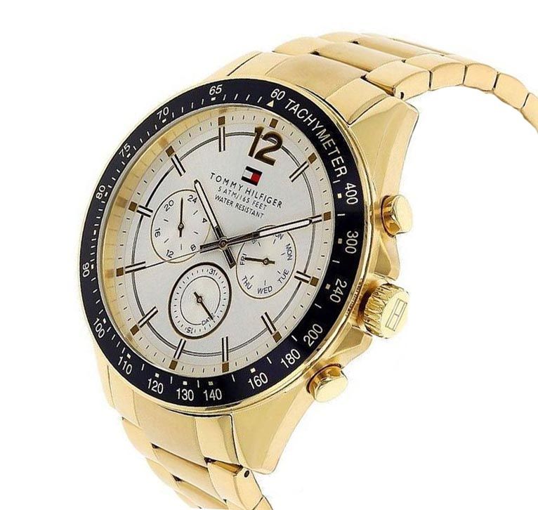 Elegante Multi-Zifferblatt Tachymeter-Uhr