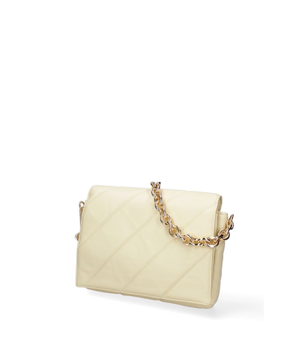 Diagonal Gesteppte Flap Schultertasche