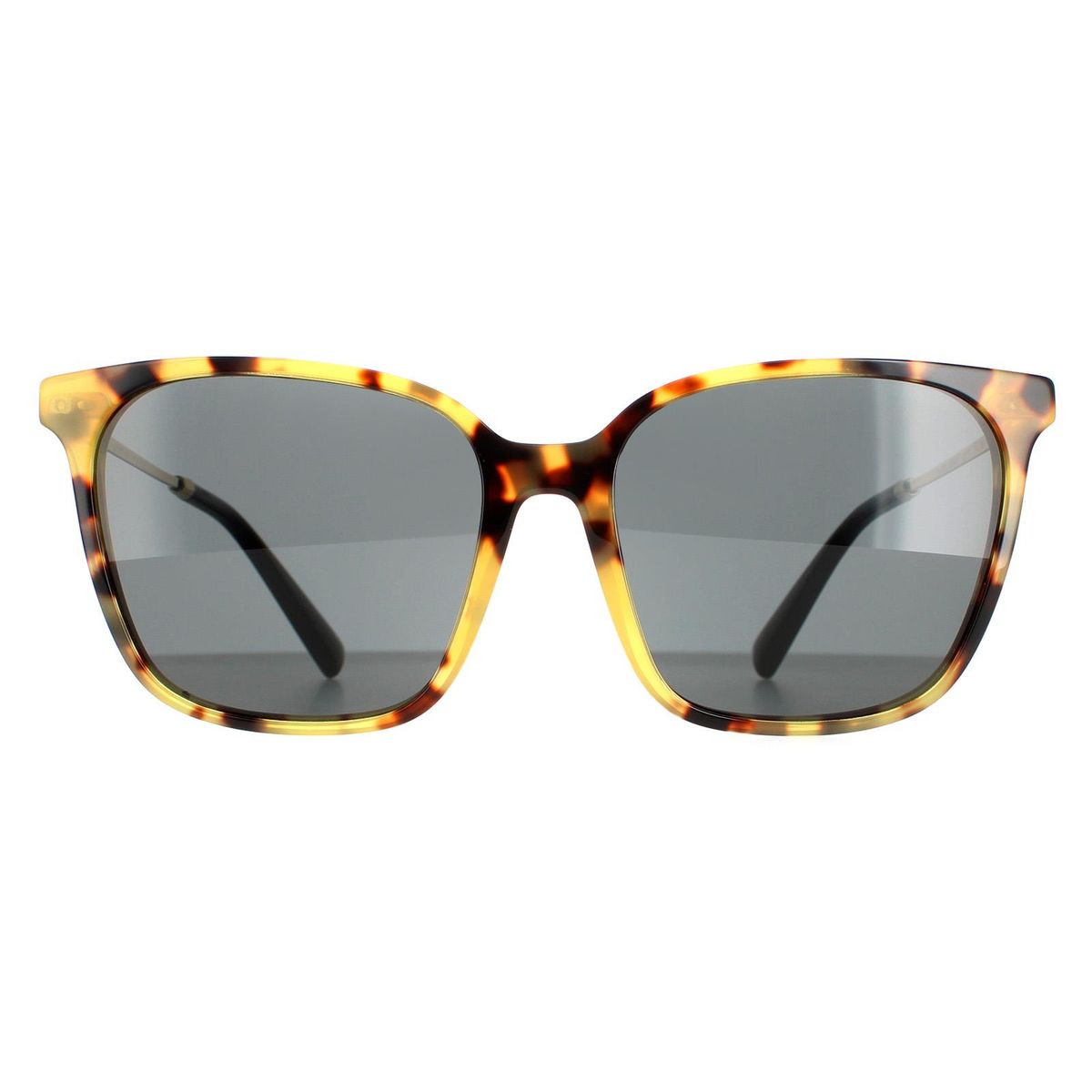 Quadratische Havanna Sonnenbrille