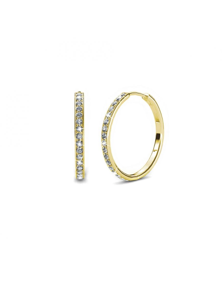 Kristallbesetztes goldfarbenes Schmuckset