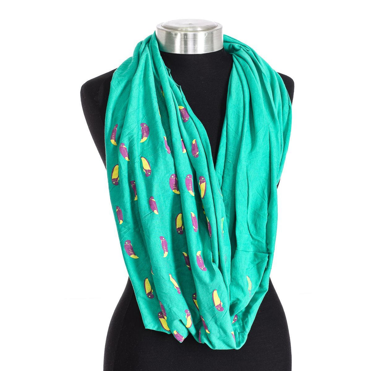 Bedruckter Baumwoll-Infinity-Schal Snood