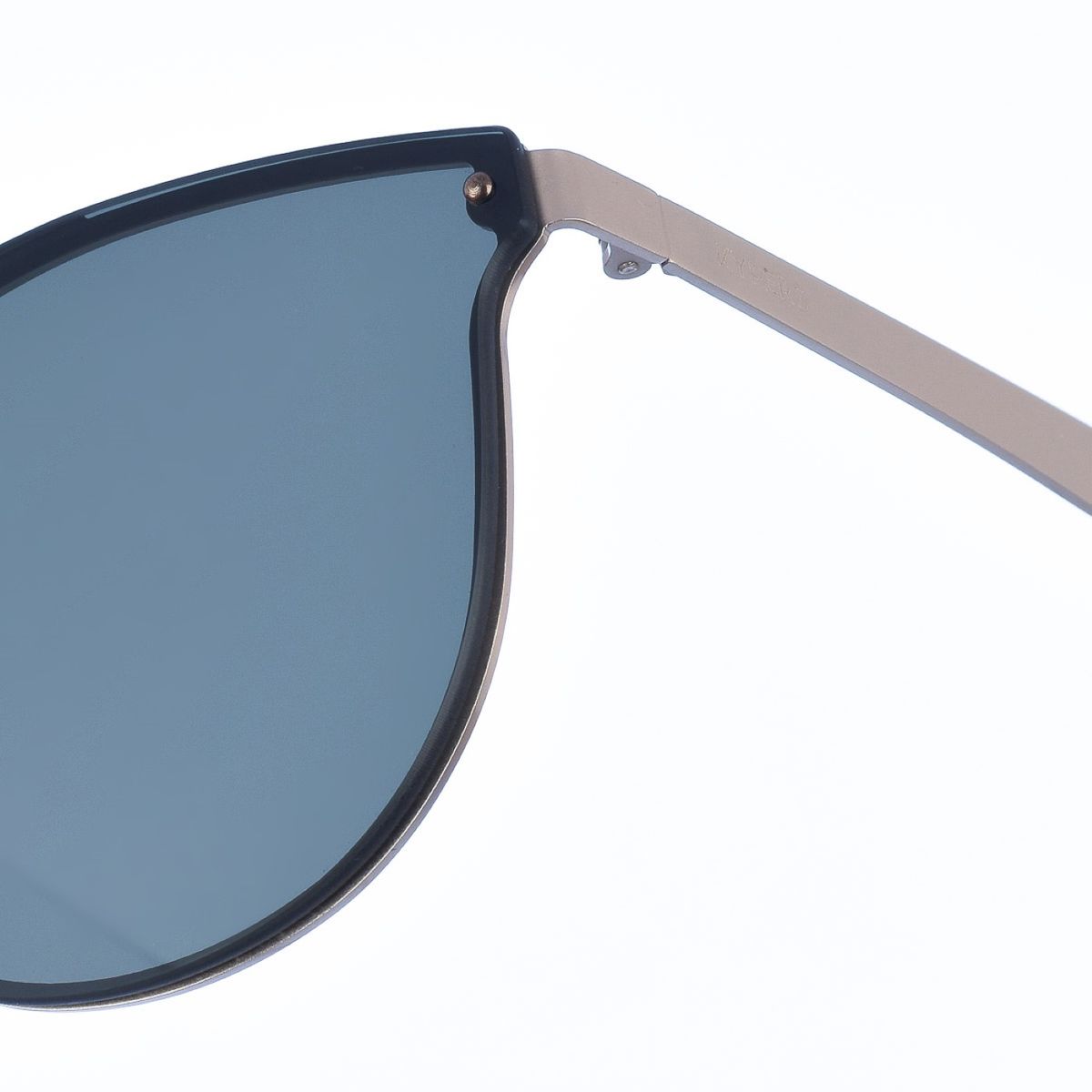 Moderne ovale Doppelsteg-Sonnenbrille