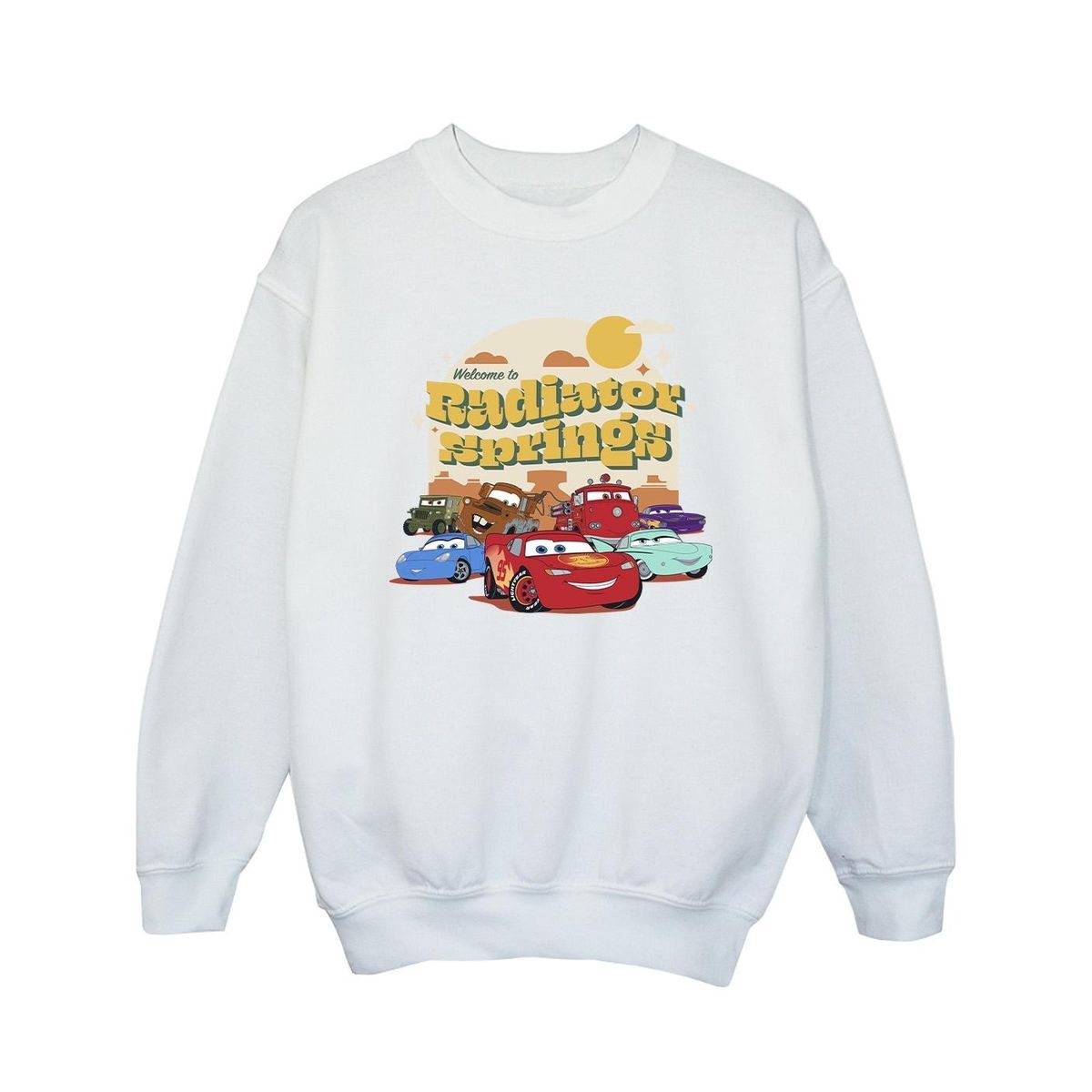 Disney - "Cars Radiator Springs Group" Sweatshirt für Mädchen (Weiß)