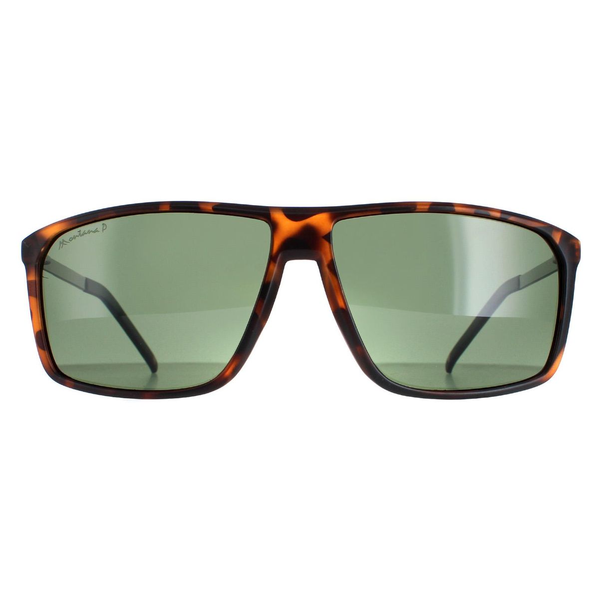 Quadratische Schildpattfassung Unisex-Sonnenbrille