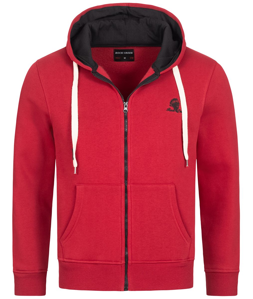 Herren Fleece Kapuzenjacke mit Reißverschluss