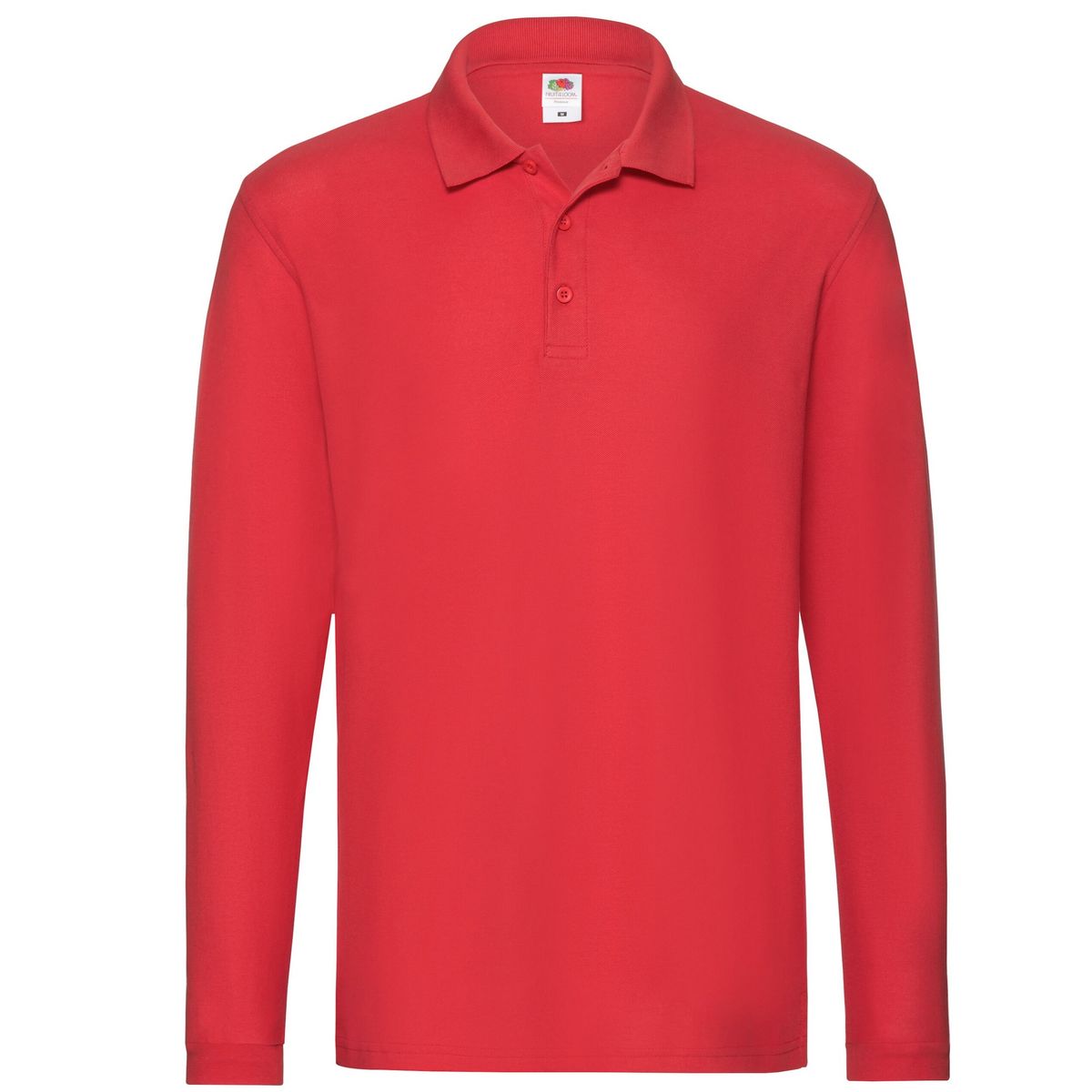 Klassisches Langarm Piqué Poloshirt