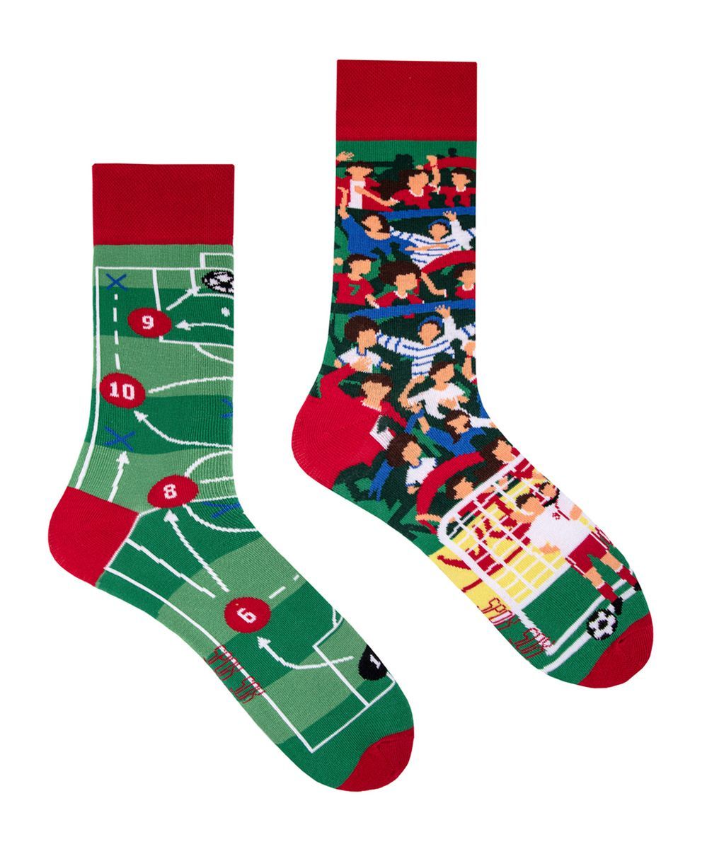 SPOX SOX Herren & Damen Mismatched Neuheit Odd Socken Fußball