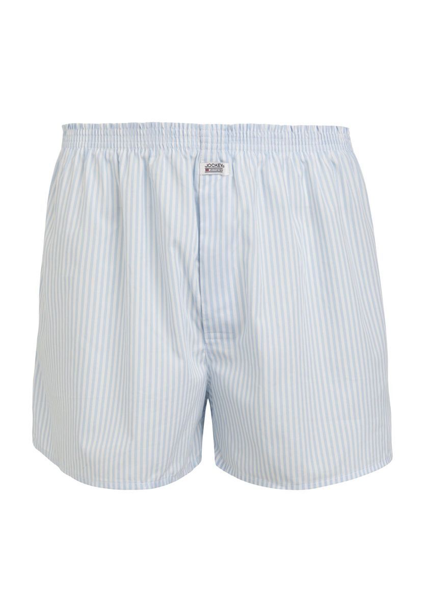 Gestreifte Baumwoll-Boxershorts, lockere Passform