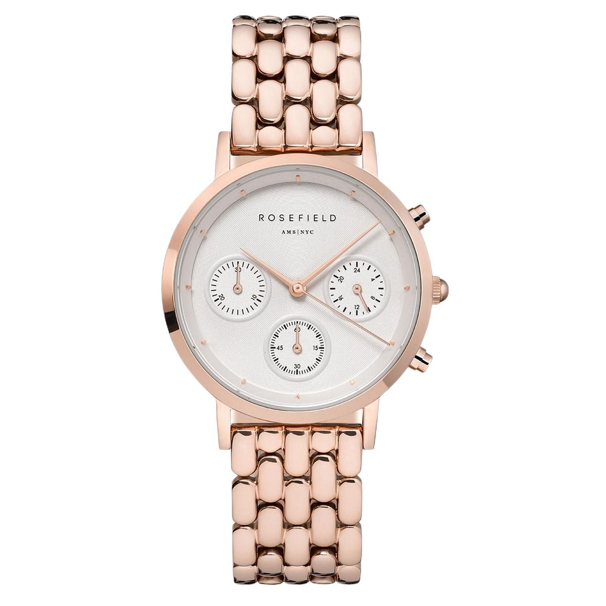 Elegante Roségold Chronographenuhr