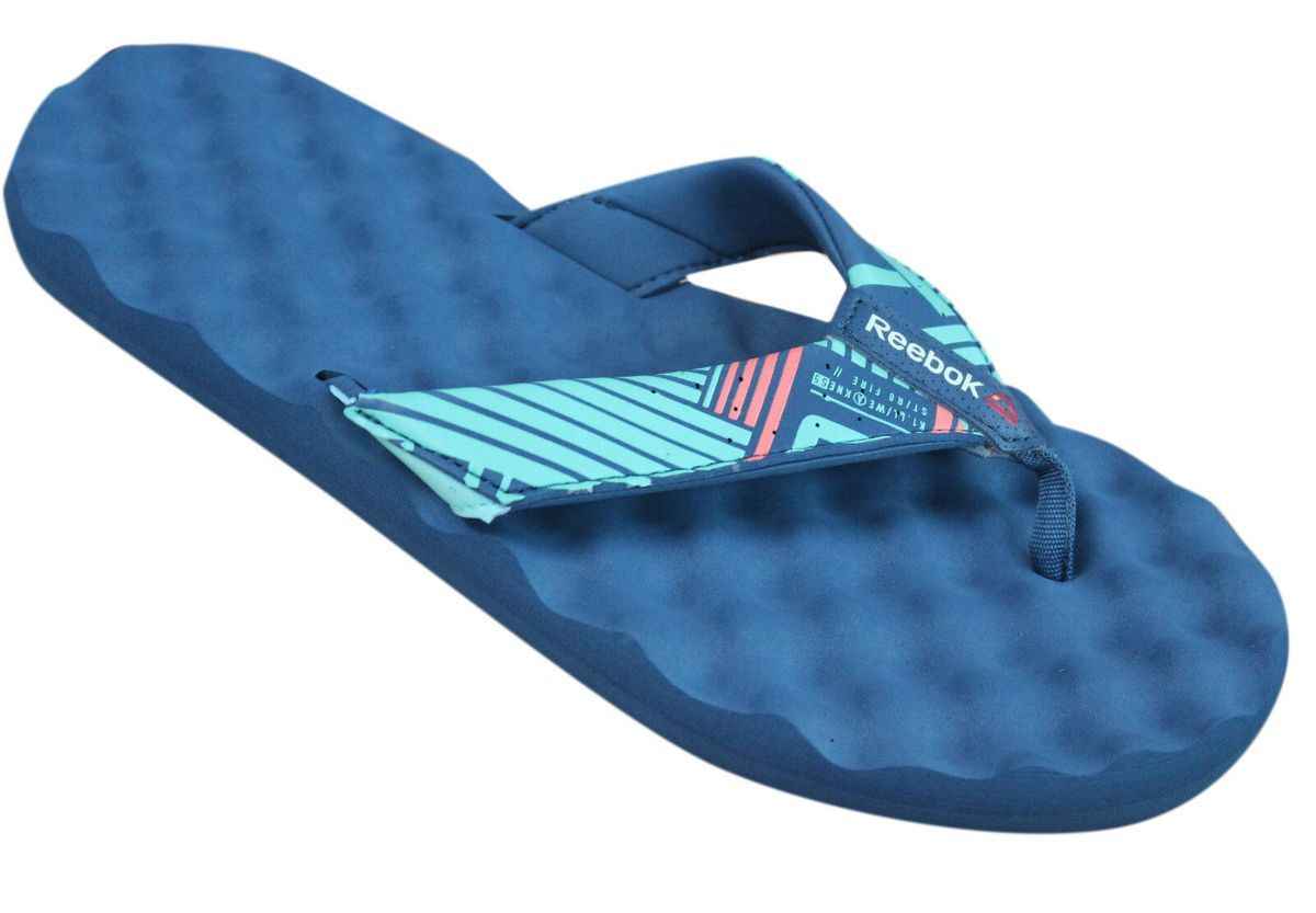 Bequeme blaue synthetische Flip-Flops