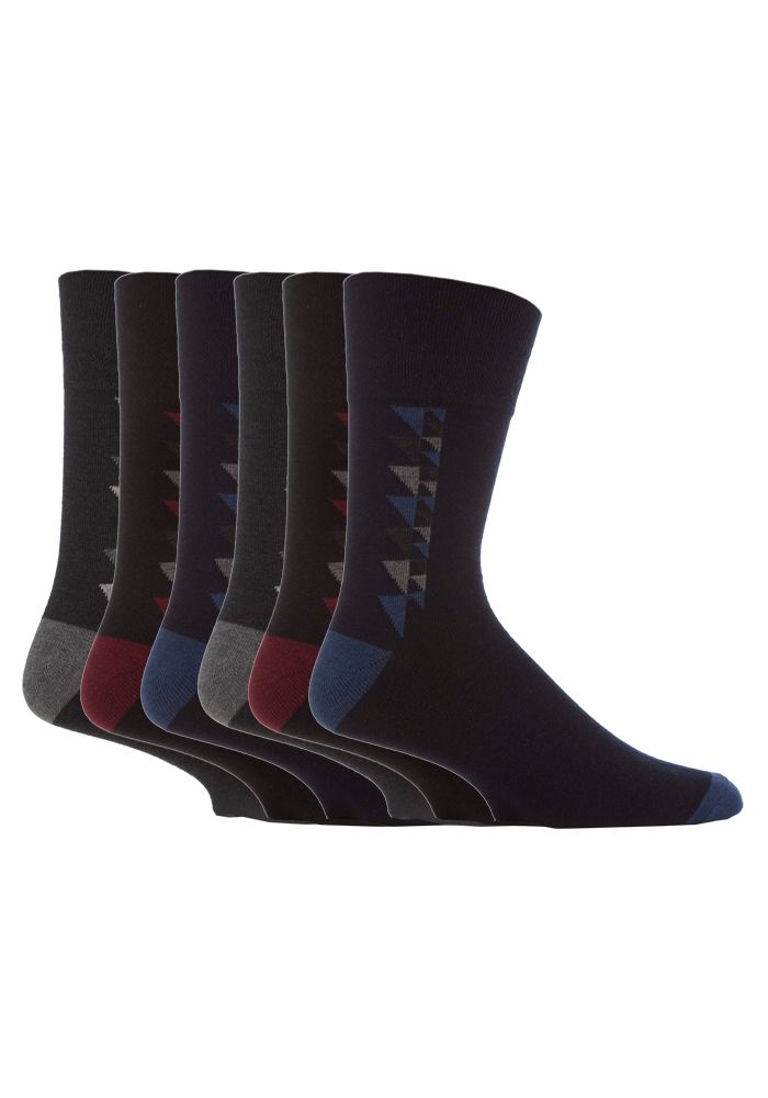 Gentle Grip - Herren Socken Bigfoot Honeycomb Top Cotton Rich 6er Pack - SOMRJ34