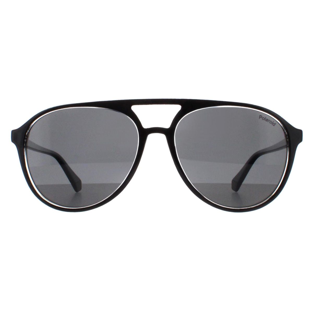 Pilotenbrille Schwarz Kristall Grau